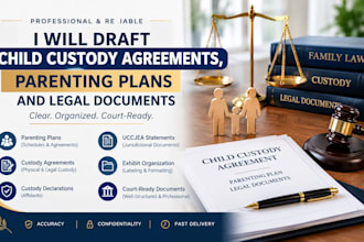 draft child custody agreements parenting plans and legal documents