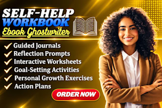 ghostwrite a practical self help workbook with exercises, prompts and activities