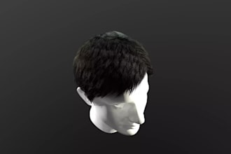 build realistic 3d groom hair, xgen hair, braid hair and metahuman hair