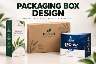 design packaging box, product box and custom mailer box packaging designs