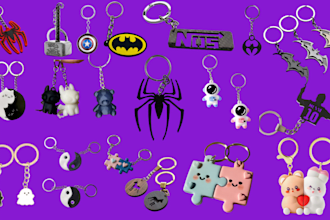 design custom 3d keychain 3d logo lightbod, coaster 3mf