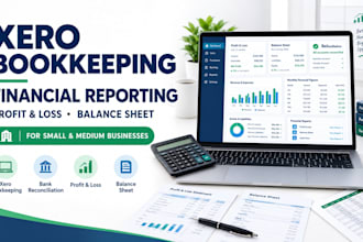 xero bookkeeping, financial reporting, profit and loss, balance sheet for smes