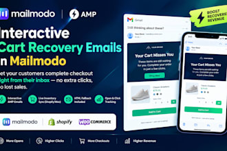 build interactive amp cart recovery emails in mailmodo
