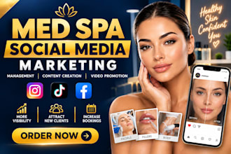 do med spa social media marketing management content creation video promotion