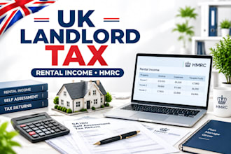 prepare UK landlord tax return, rental income tax and hmrc self assessment