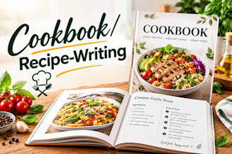 write food recipe and cookbook content