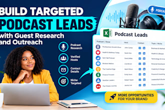 build targeted podcast leads with guest research and outreach