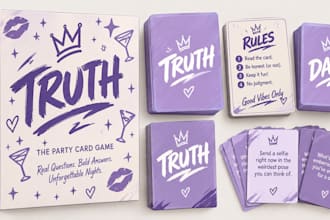 design party card game, adult card game design drinking card, couples card box