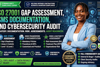 conduct iso 27001 gap assessment, isms documentation and cybersecurity audit