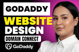 develop godaddy website, redesign godaddy website and do godaddy domain transfer