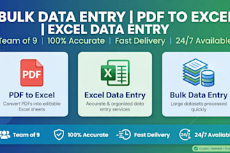 do bulk data entry excel data entry pdf to excel