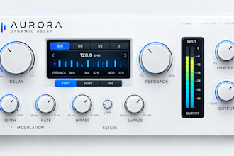 develop a custom vst3, vst, au audio plugin with a clean gui and control knobs