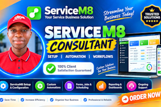 set up and automate your servicem8 CRM, jobs, forms and workflows