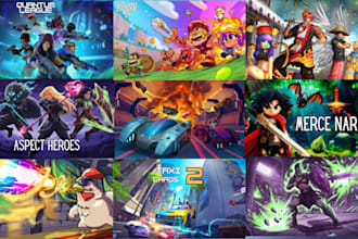 design custom steam capsule art and game key art for your steam page