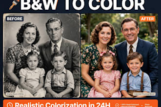 colorize black and white photos to realistic color