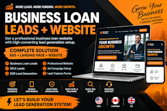 generate targeted business loan leads, mca leads and b2b funding leads