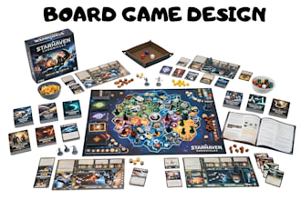 design custom board game card game tabletop game rulebook design game mechanics