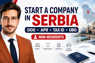 help non residents register a serbia company doo with apr, tax id, ubo and poa
