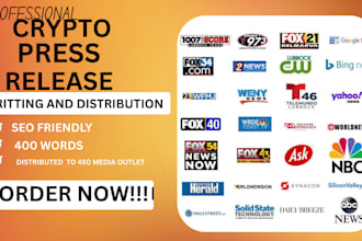 write and distribute a crypto press release on web3 and blockchain media