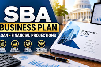 write an sba business plan with financial projections for loan approval