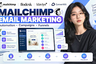 setup mailchimp email marketing automation flows and campaigns