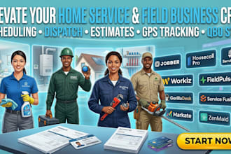 setup, automate, integrate home service crm and field service jobber, housecall
