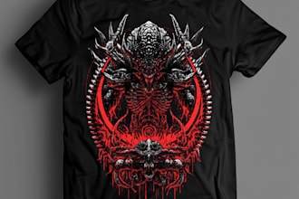 create alien t shirt design horror t shirt design fantasy