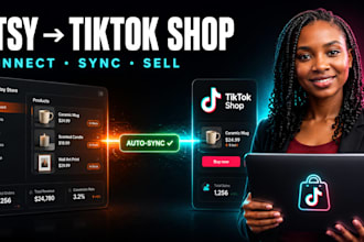 connect etsy to tiktok shop and sync your products listings