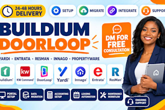 setup buildium kw command doorloop yardi innago entrata resman propertyware zego