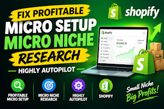fix profitable micro setup micro niche research highly autopilot shopify