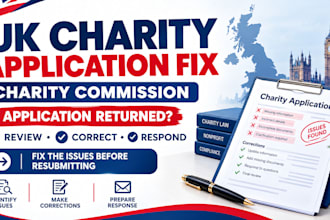 fix your rejected UK charity registration application