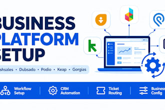 configure freshsales, dubsado, podio, keap, or gorgias for your business