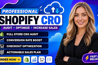 do conversion rate optimization cro audit, shopify cro, shopify for sales