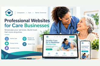 design home care, group home, assisted living, medical, healthcare website