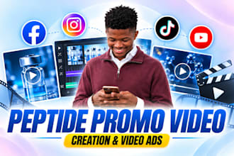 create ai peptide video ads peptide promo video and peptide promotional ads
