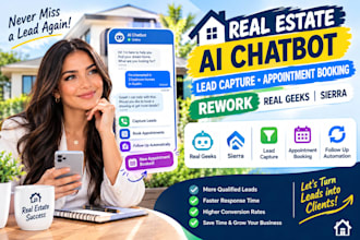 real estat ai chatbot lead capture appointment booking rework real geeks sierra