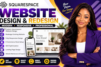 build squarespace website design, redesign squarespace, website development