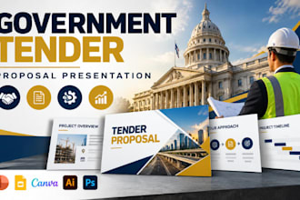 design government tender, rfp response, bid proposal presentation