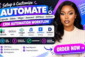setup capsule odoo vtiger axonaut erpnext dolibarr CRM automation workflow