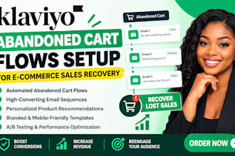 setup klaviyo abandoned cart flows for e commerce sales recovery