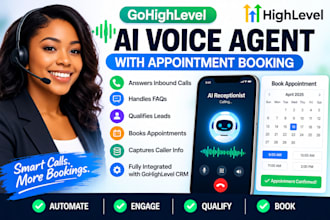 build a gohighlevel ai voice agent with appointment booking