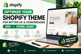 optimize your shopify theme for better UX and conversions cro and store audit