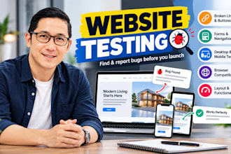 perform prelaunch website testing and report functional bugs with clear evidence