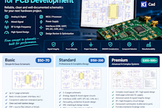design a clear reliable and production oriented electronic schematic