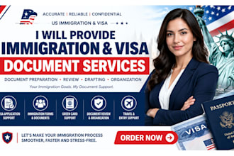 prepare, review, and draft US legal documents and immigration visa documents