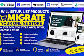 setup list product migrate whop storenvy stan store payhip beacons sylius store
