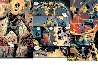 draw comic book illustration, manga page or graphic novel art