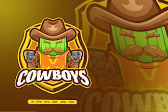 design a unique and modern cactus logo
