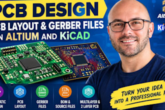 do pcb design and pcb layout gerber files in altium and kicad software