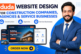 design and build duda website for construction companies, agencies and do seo